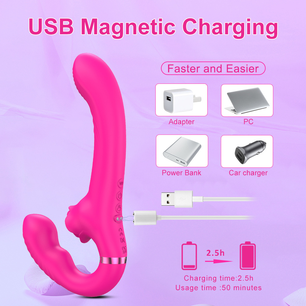 Vibrator Stimulator For Women Double Charging Massage Wand_voghion.com