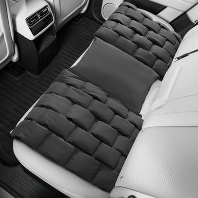 Four Seasons Pad for All Seasons, Summer Anti-Stain Leather - rear-seat-long-cushion1-piece-classic-black-anti-fouling-leather-bubble-cushion