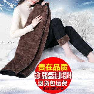 Mother's Warm Cotton Pants Winter Lamb Velvet Thickened High Waist Middle-aged and Old People's Cotton Pants Old Lady's Cotton Pants Outer Wear Pants