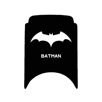 Pure Black No. 9 26: Electric vehicle foot mat - batmanwith-velcro-special-for-no9-26-model-m90