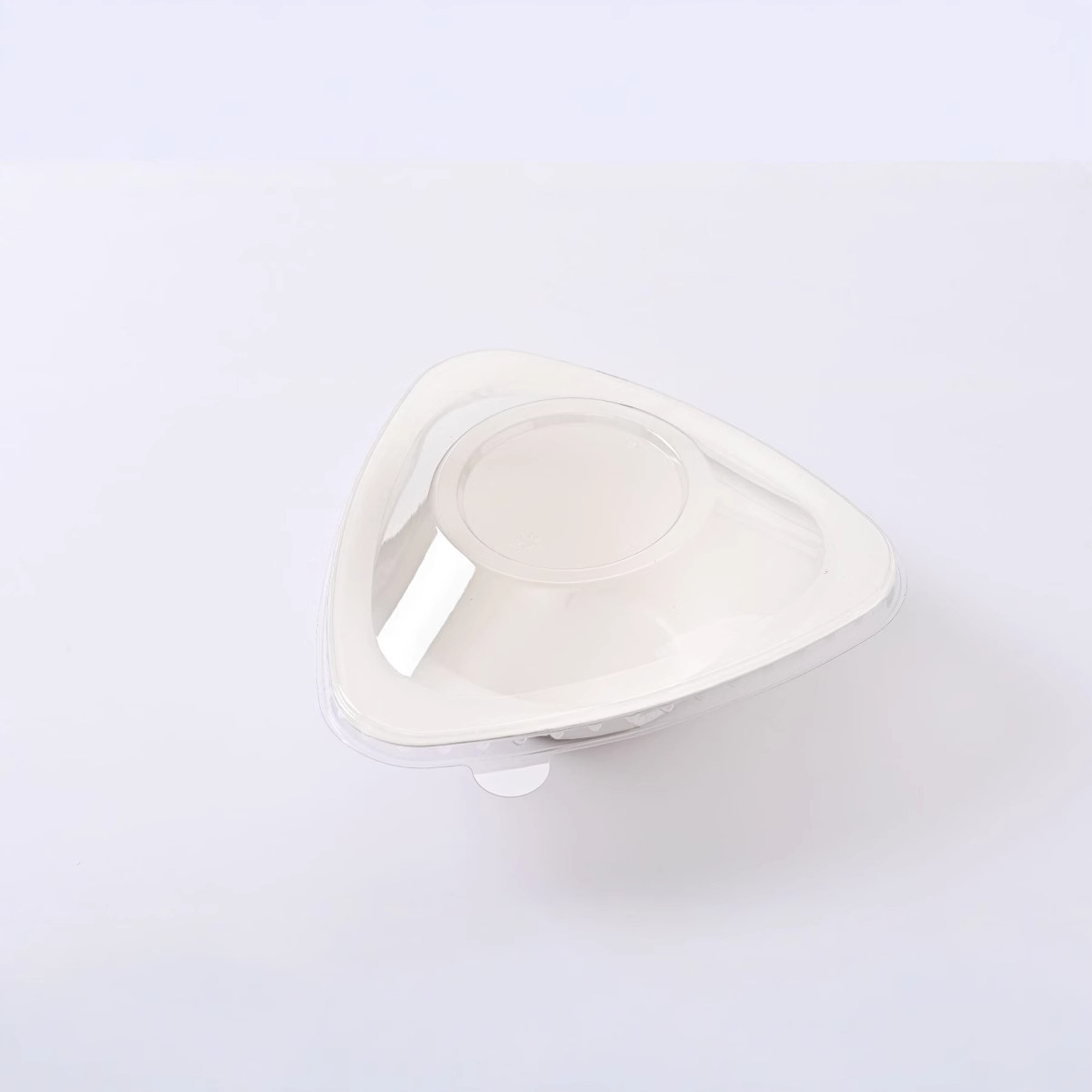 Tazón triangular engrosado, helado desechable, extracto frío, pastel de yogur, tazón de postre, tazón de hielo raspado de red, tazón degradable