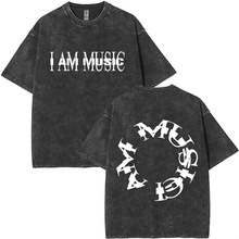 Retro Washed Rapper Playboi Carti I AM MUSIC Double Sided Pr