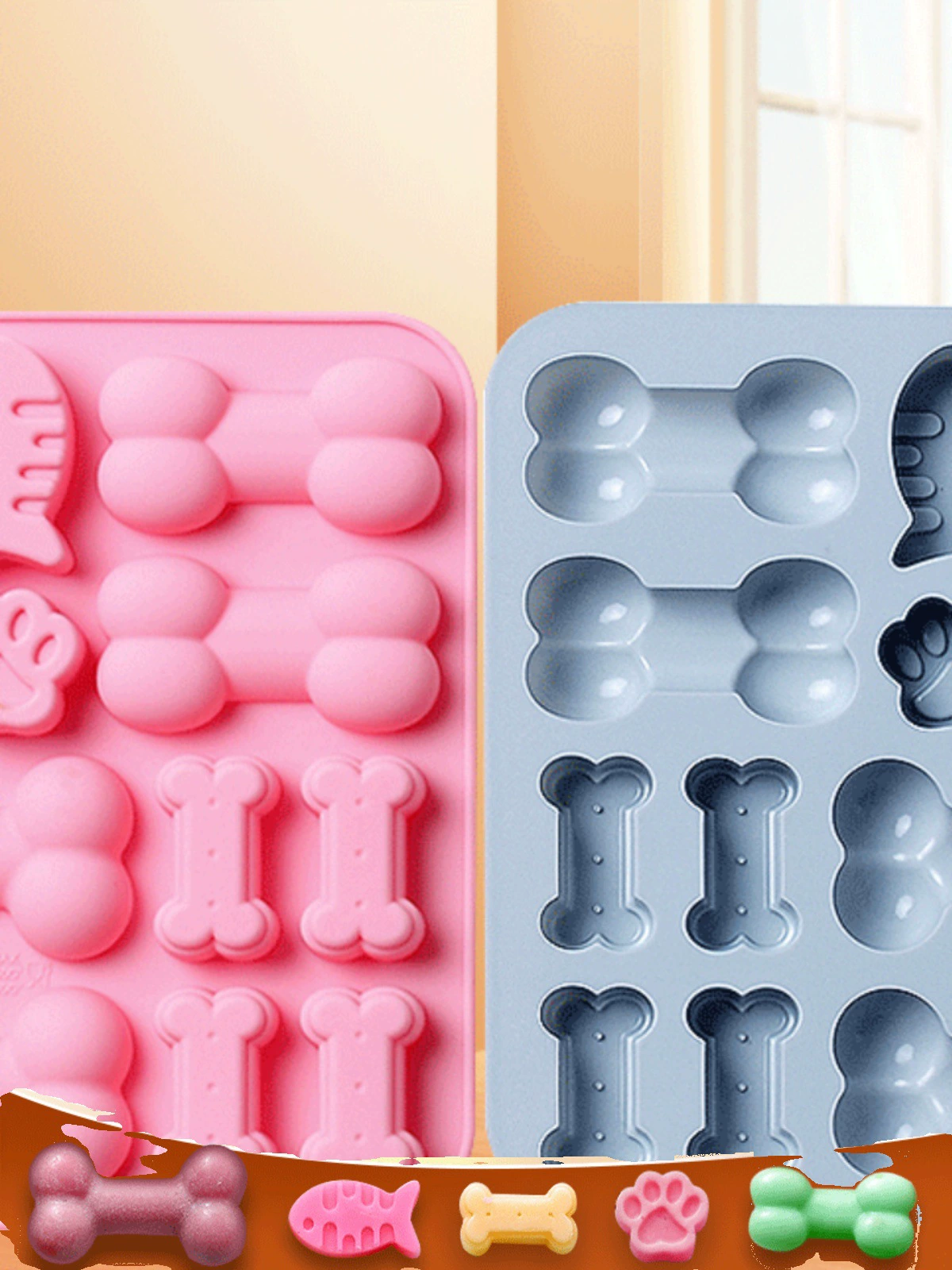 Форма для домашних закусок для собак, мультяшная силиконовая форма для торта в форме кошачьего когтя, форма для торта, вспомогательная форма для печенья, выпечки на пару, желе