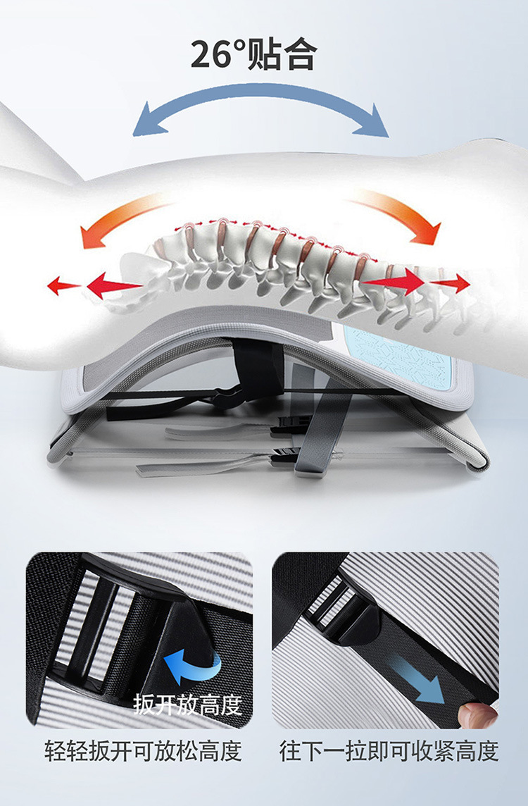 Car Lumbar Support for All Seasons, Anti-Sweat Mesh Breathable Office Sedentary Lumbar Support Cushion, Car Seat Memory Foam Lumbar Support