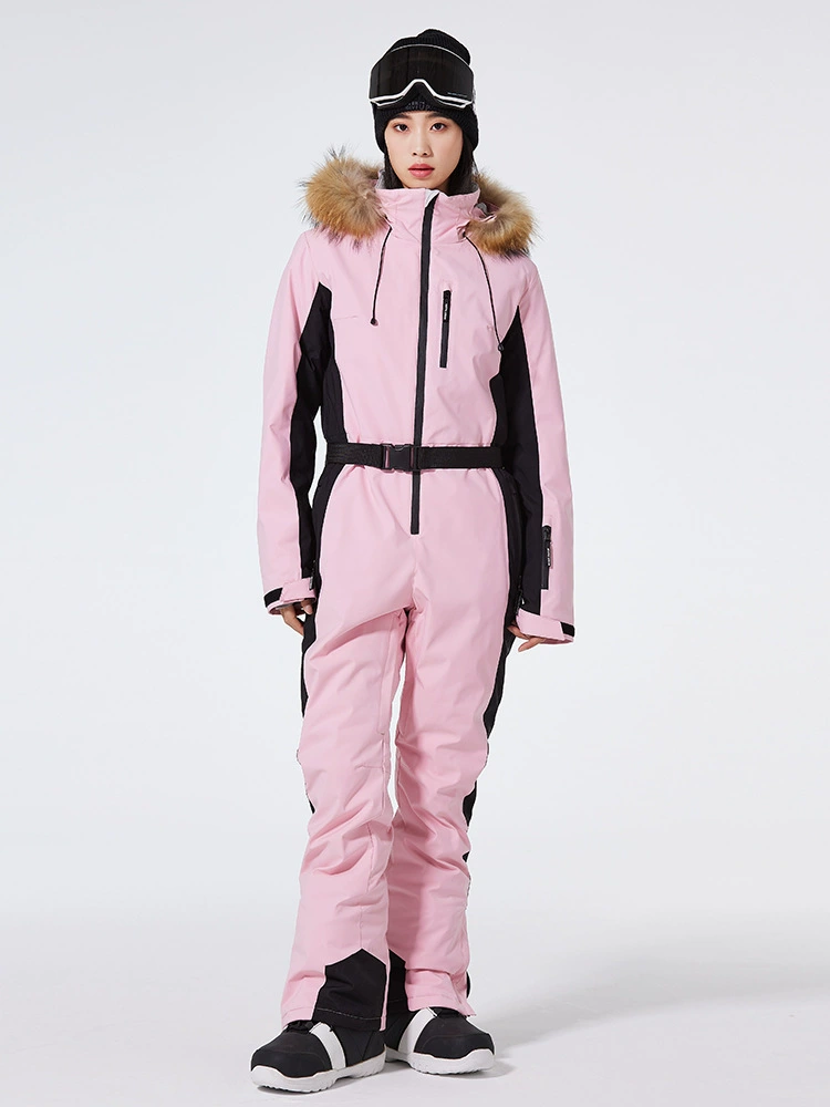 Ски-комбинезон, утепленный, зимний, ветронепроницаемый, водонепроницаемый, сохраняющий тепло, лыжный костюм