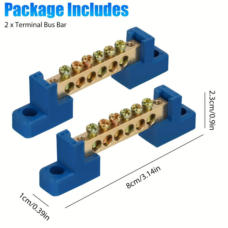 2026秋冬跨境外贸新款6位置接地母线螺丝端子板