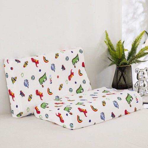 A Class Natural Thai Latex Pillow for Children, Student Pillow Core, Kindergarten Baby Cartoon Pure Cotton Pillow Core, Wholesale