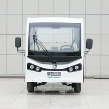 半封闭 14 座电动观光车 景区园区观景舒适 遮风挡雨两用载客工具