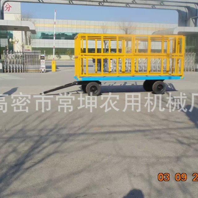 厂家供应   5吨厢笼拖车   可拆卸围栏  两层箱板   量大从优