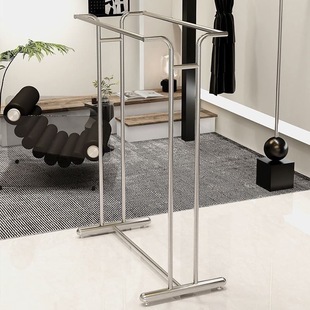Women's Clothing Display Rack Clothing Store Clothes Rack Display Rack Floor-Standing Women's Clothing Store Shelf Children's Clothing Store Hanging Parallel Bars Island