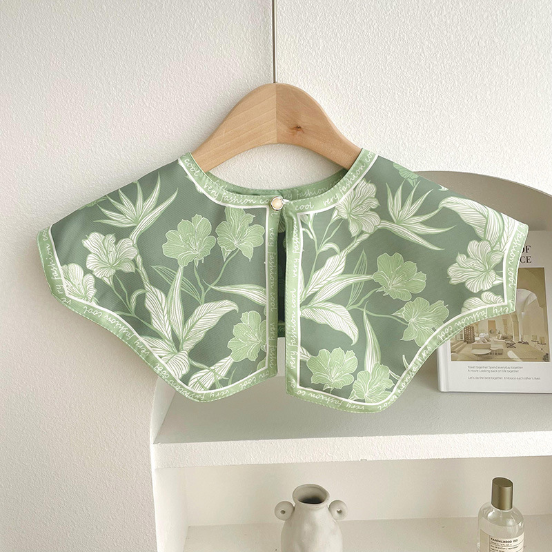 Nuevo chal protector solar de verano de las mujeres al aire libre con aire acondicionado decoración de la habitación chaleco de protección del cuello pequeña bufanda falsa bufanda anudada