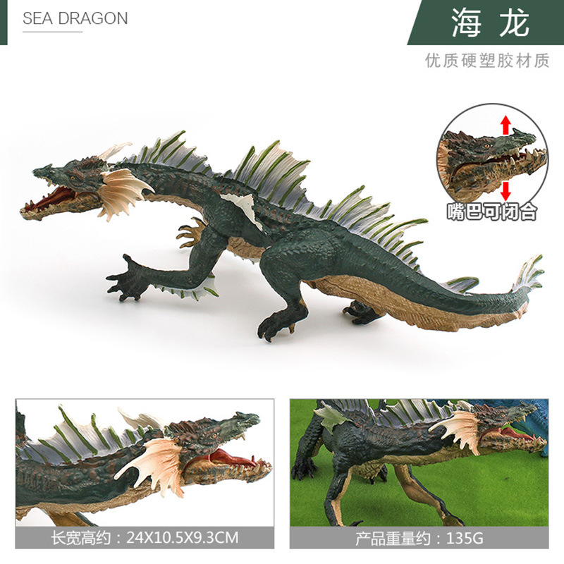 Exportación transfronteriza simulación de mitología occidental dragón modelo dragón de hielo dragón de acero fuego águila lobo dragón adornos estáticos de escritorio