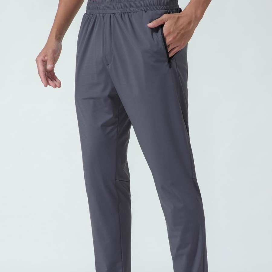 LULU deportes de secado rápido pantalones de los hombres sueltos primavera fina seda de hielo al aire libre correr fitness yoga ocio entrenamiento Pantalones