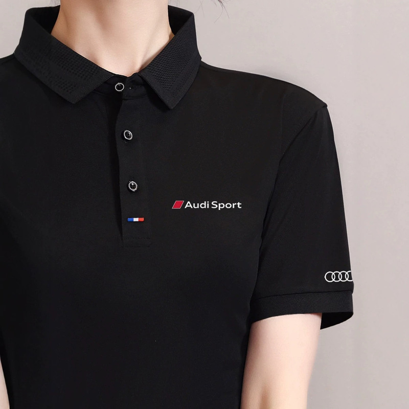 Summer Audi Workwear Custom Polo Shirts Mercedes-Benz Bmw 4S Shop Auto Repair Factory Pure Cotton Short-Sleeved T-Shirt Workwear