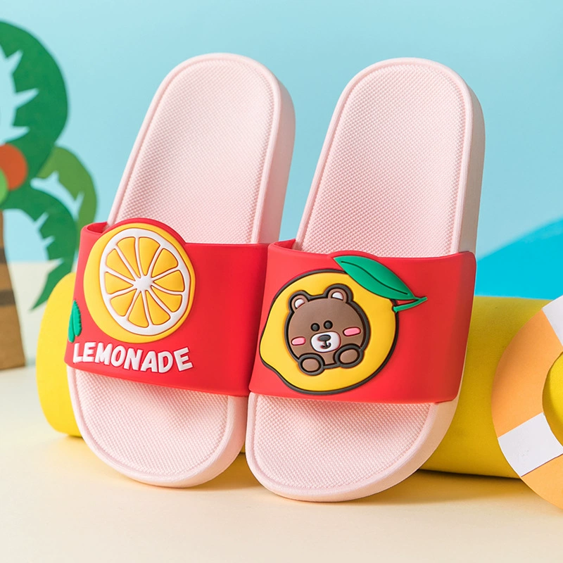 Детские тапочки, летняя домашняя обувь для мальчиков и девочек, домашние нескользящие детские семейные тапочки на мягкой подошве