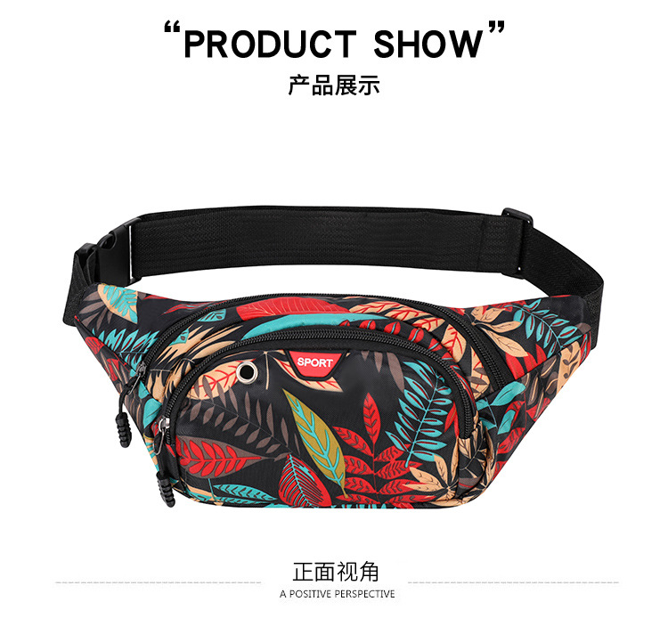 Creative, versatile, fashionable landscape pictures, women's running, cycling, crossbody and close-fitting waist bags, cross-border wholesale and distribution undefined