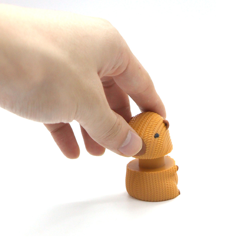 3Dプリント回転カピバラ減圧スパイラルクリエイティブおもちゃクロスボーダー装飾品不可能なシャトルモデル|undefined