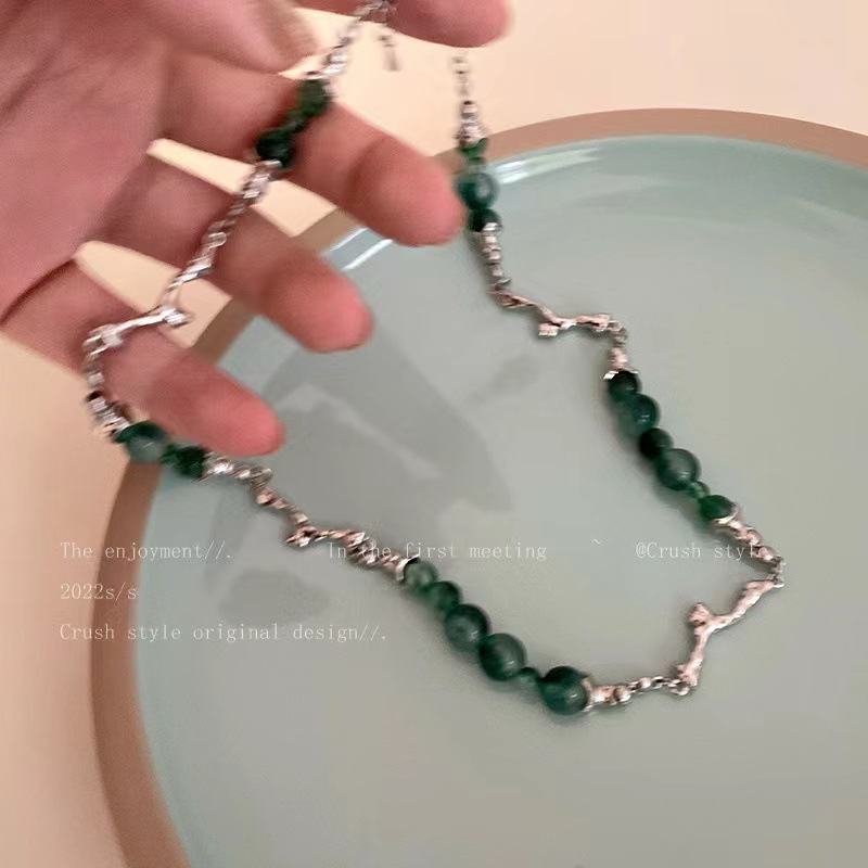 Fashion Geometric Titanium Steel Beaded 1 Piece