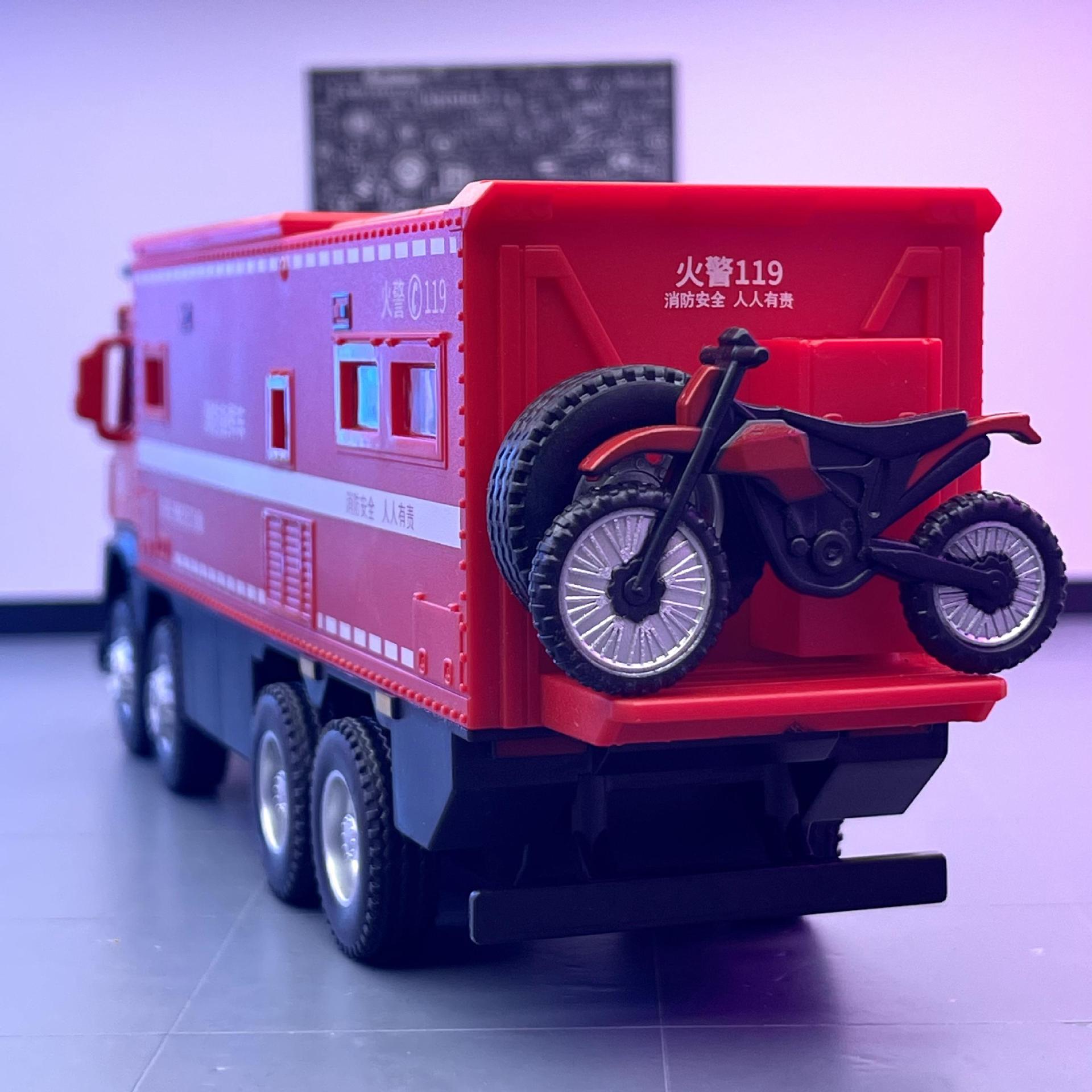 XinAo aleación modelo de coche 1:24 Dapeng ciudad rescate coche luz efecto de sonido tire de juguete modelo de coche adornos