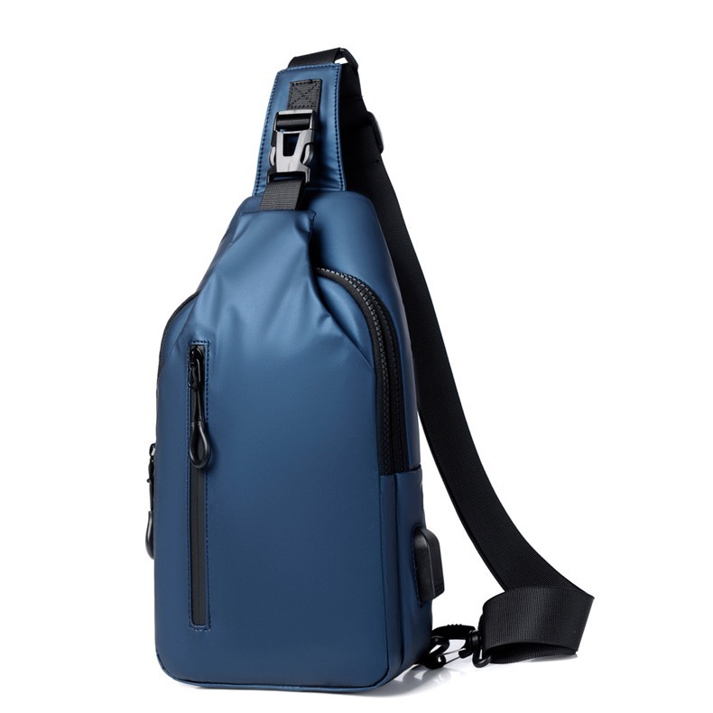 2022 primavera nueva textura de moda simple bolso de pecho de los hombres frente satchel bolso del teléfono móvil bolso de hombro cartera