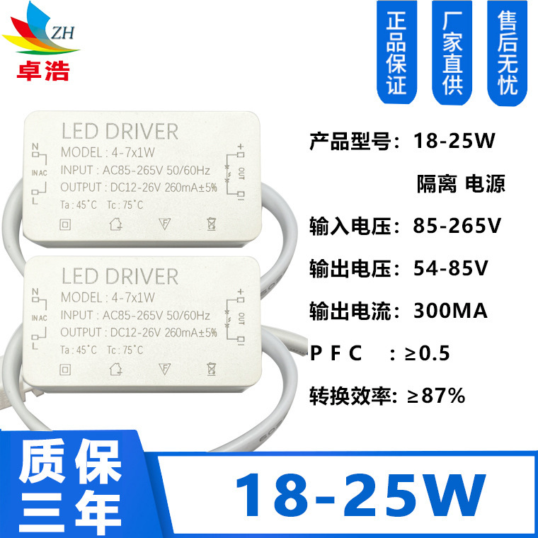 Led driver隔離外付け電源3-36wアップルシェル外付けダウンライト隔離駆動電源を供給します。|undefined
