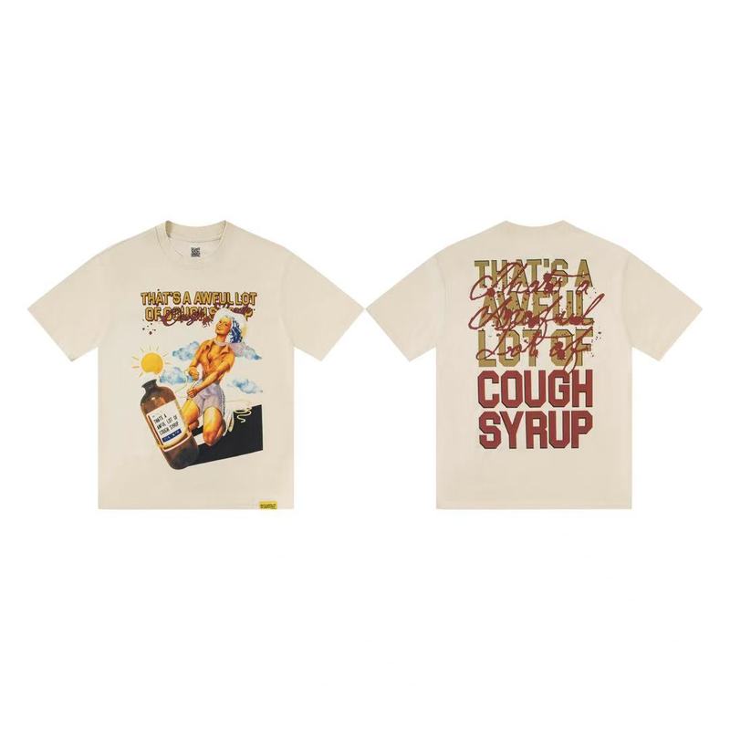 国境を越えた貿易のトレンドブランド THAT'S A AWFUL LOT OF COUGH SYRUP ゆったり男女兼用半袖Tシャツ|undefined