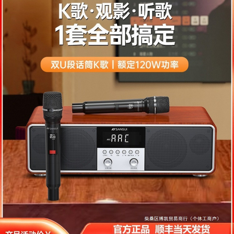 Home Ktv Audio Set Full Set of Karaoke All-In-One Home Singing Machine Theater Connected to Tv Karaoke
