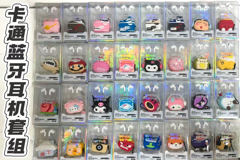 漫画 Bluetooth ヘッドセット セット TWS 漫画インイヤー超長バッテリー寿命スポーツ ワイヤレス ヘッドセット卸売|undefined