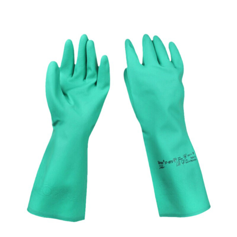 安思尔(Ansell) 37-873 丁腈高性能防化耐磨防滑防耐用护劳保手套