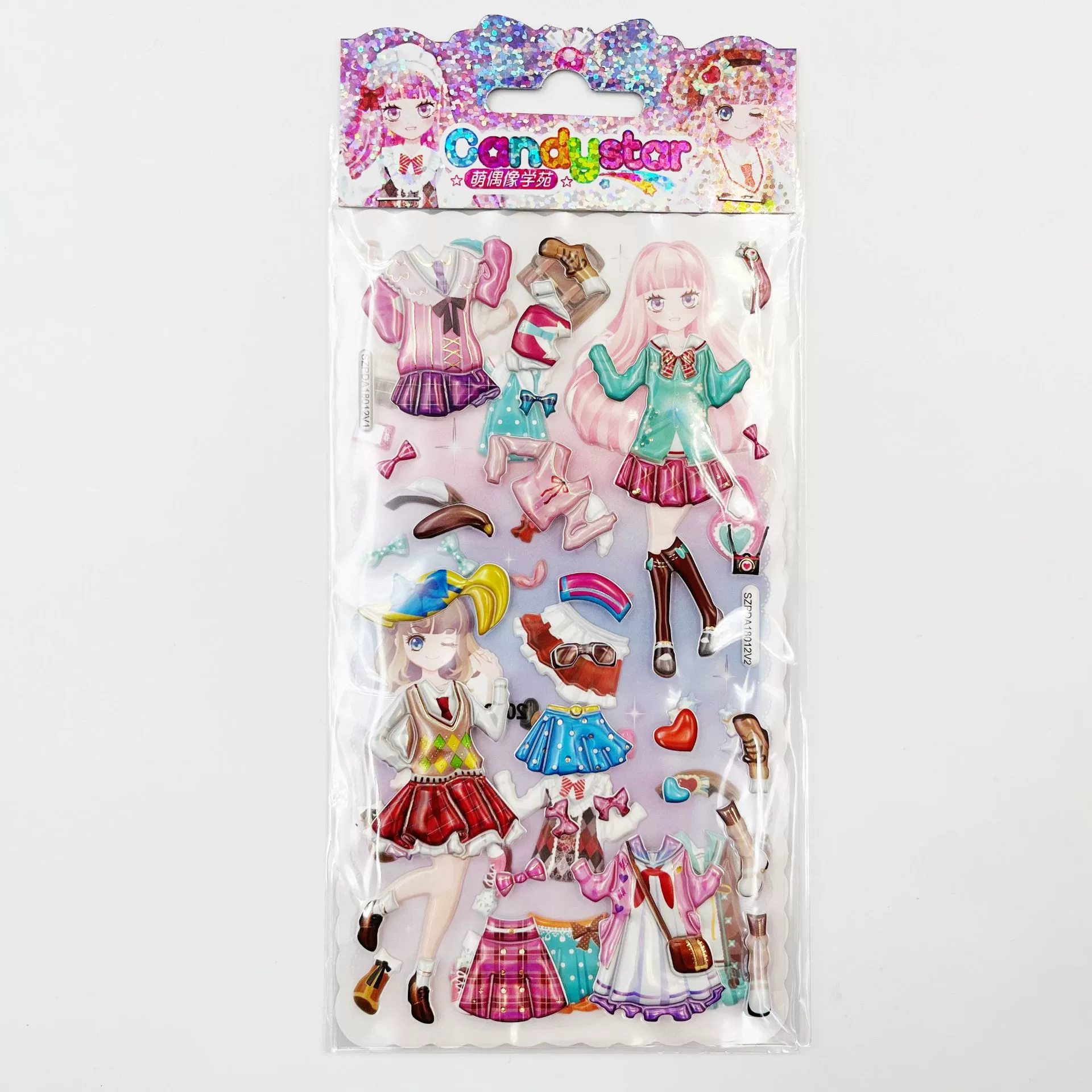 Eva, three dimensional sticker PVC, small princess costume