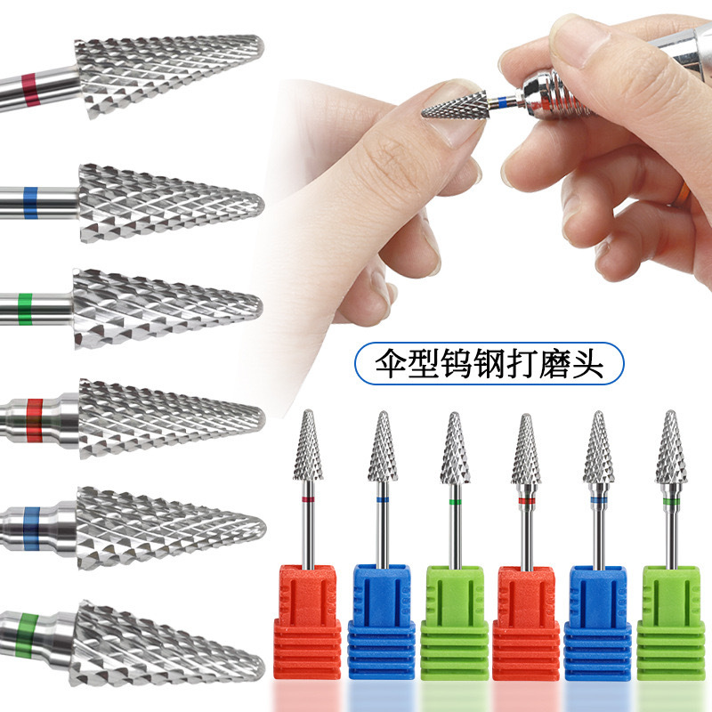 Nueva herramienta de limpieza de armaduras de acero de tungsteno para uñas de nuevo estilo