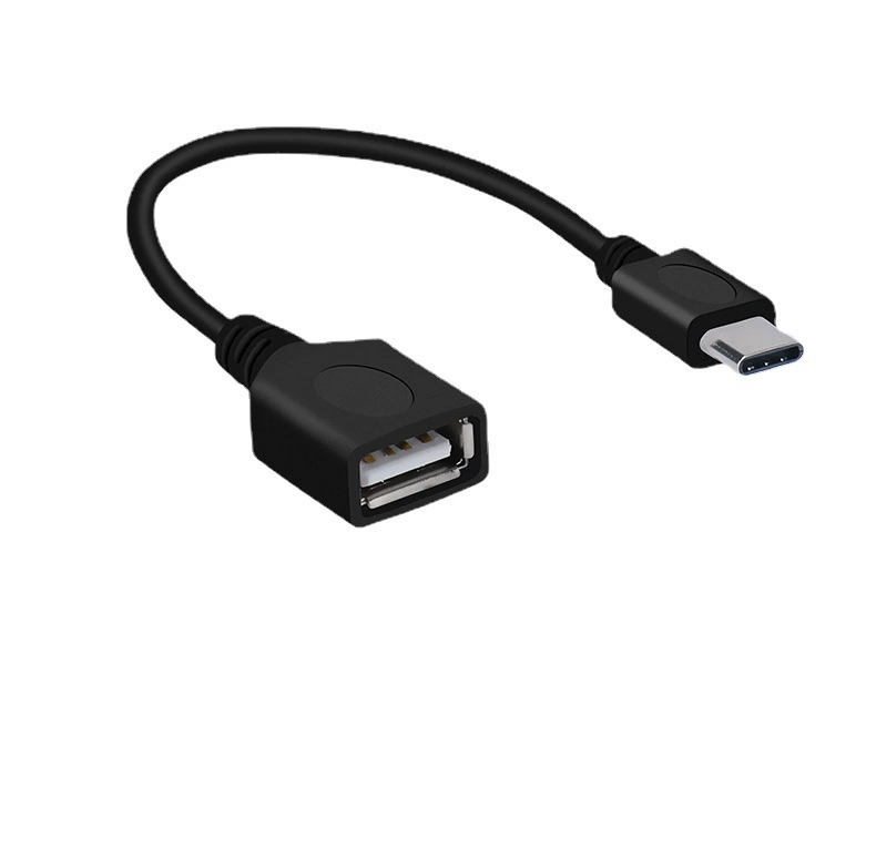 USB-adapter TZJ0066 женский порт USB-C мужской OTG кабель, USB2, пластик, подходит для Huawei Mercedes-Benz мышь, USB-диск
