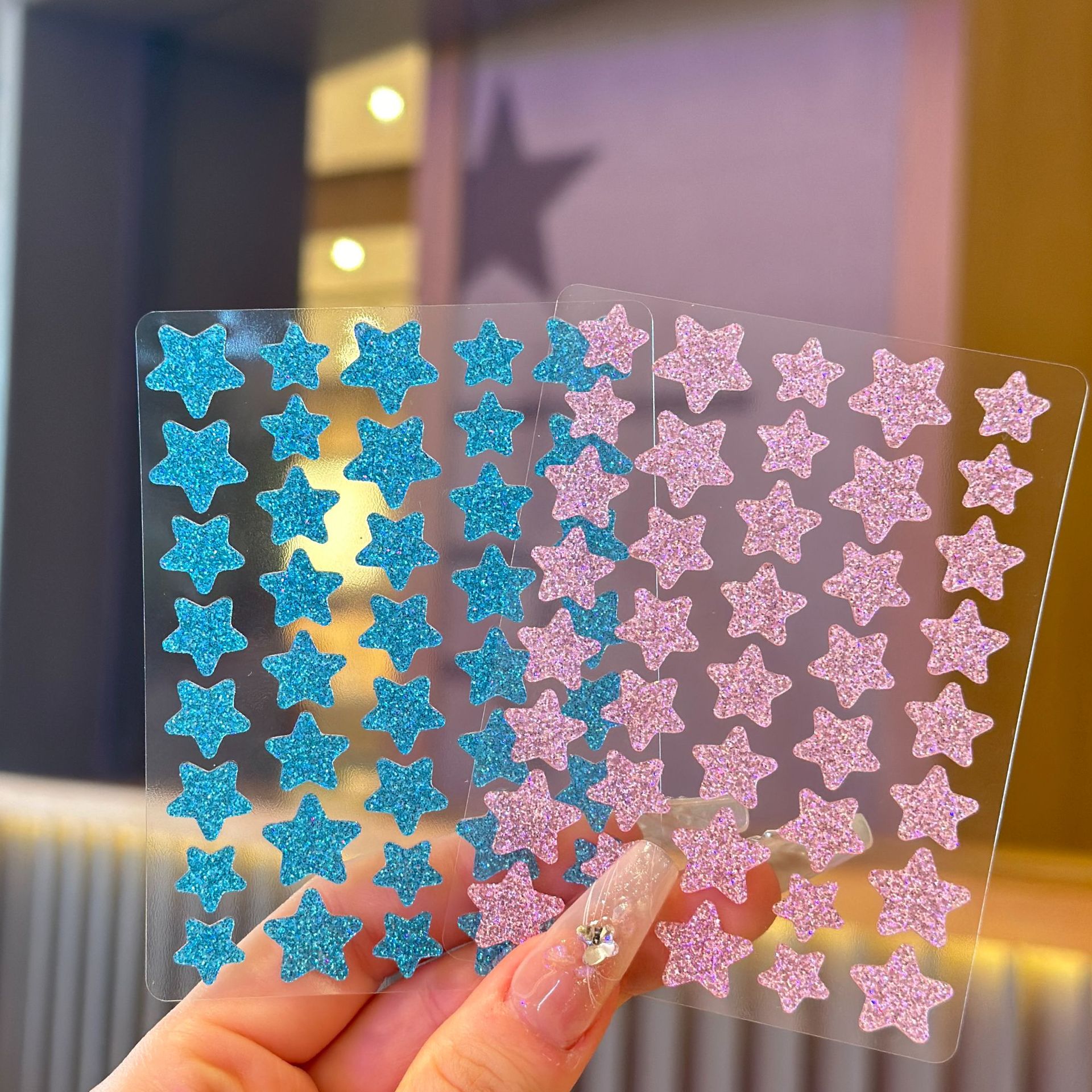 핑크 블루 그린(중간 보라색 색상 상자)