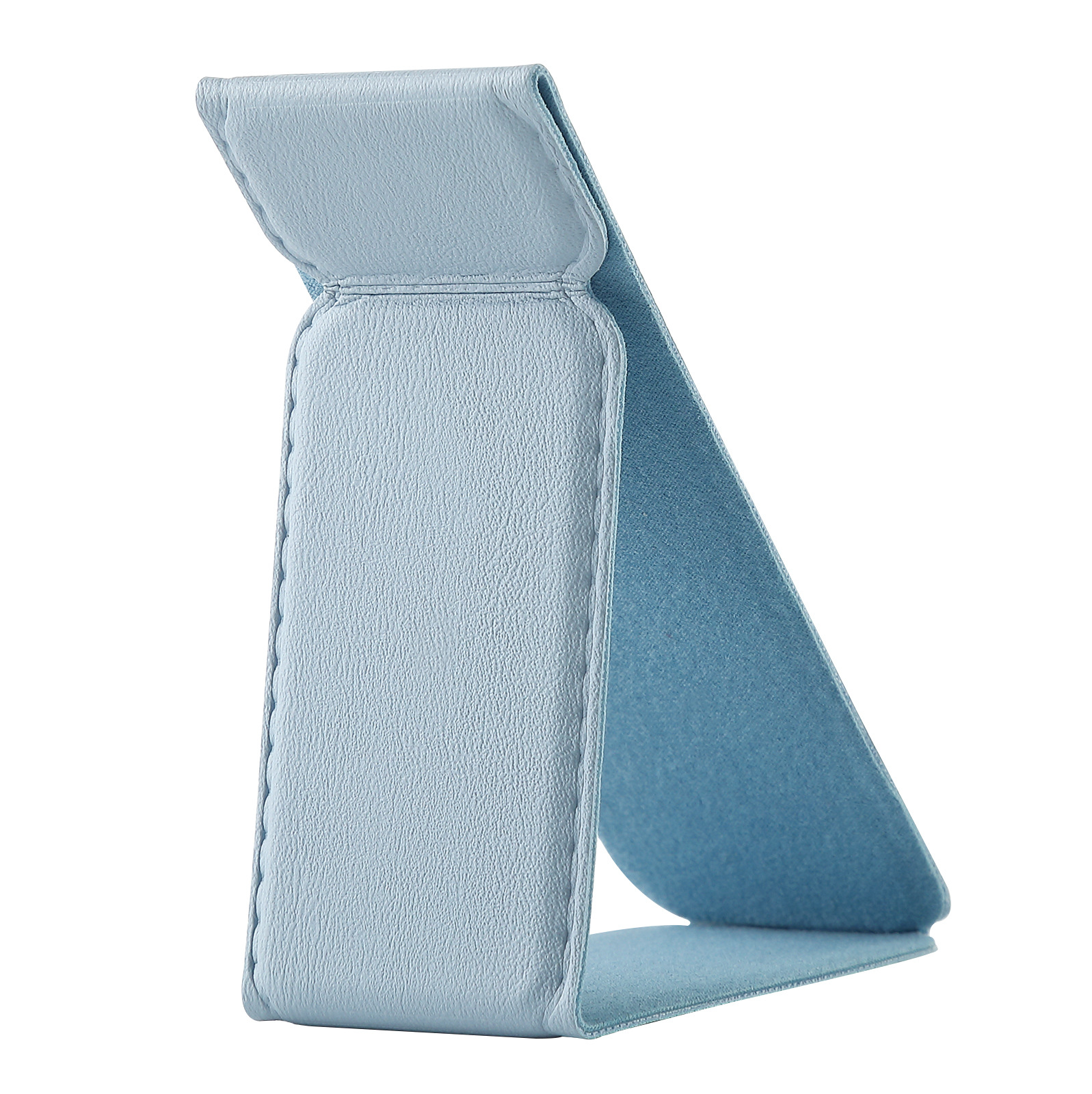 El soporte pequeño de pasta versátil es adecuado para todos los modelos de teléfonos móviles. Soporte de teléfono móvil de cuero PU con patrón de manzana magnético plegable