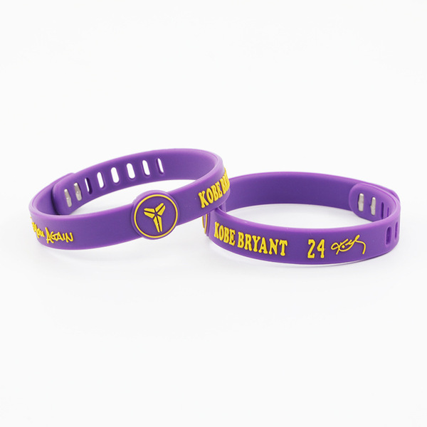 Basketball silicone adjustable bracelet