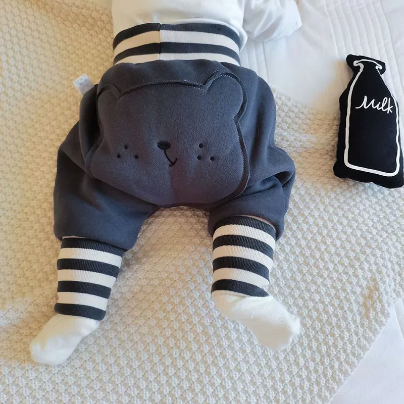 Утеплённые зимние шаровары для малышей 1-3 года