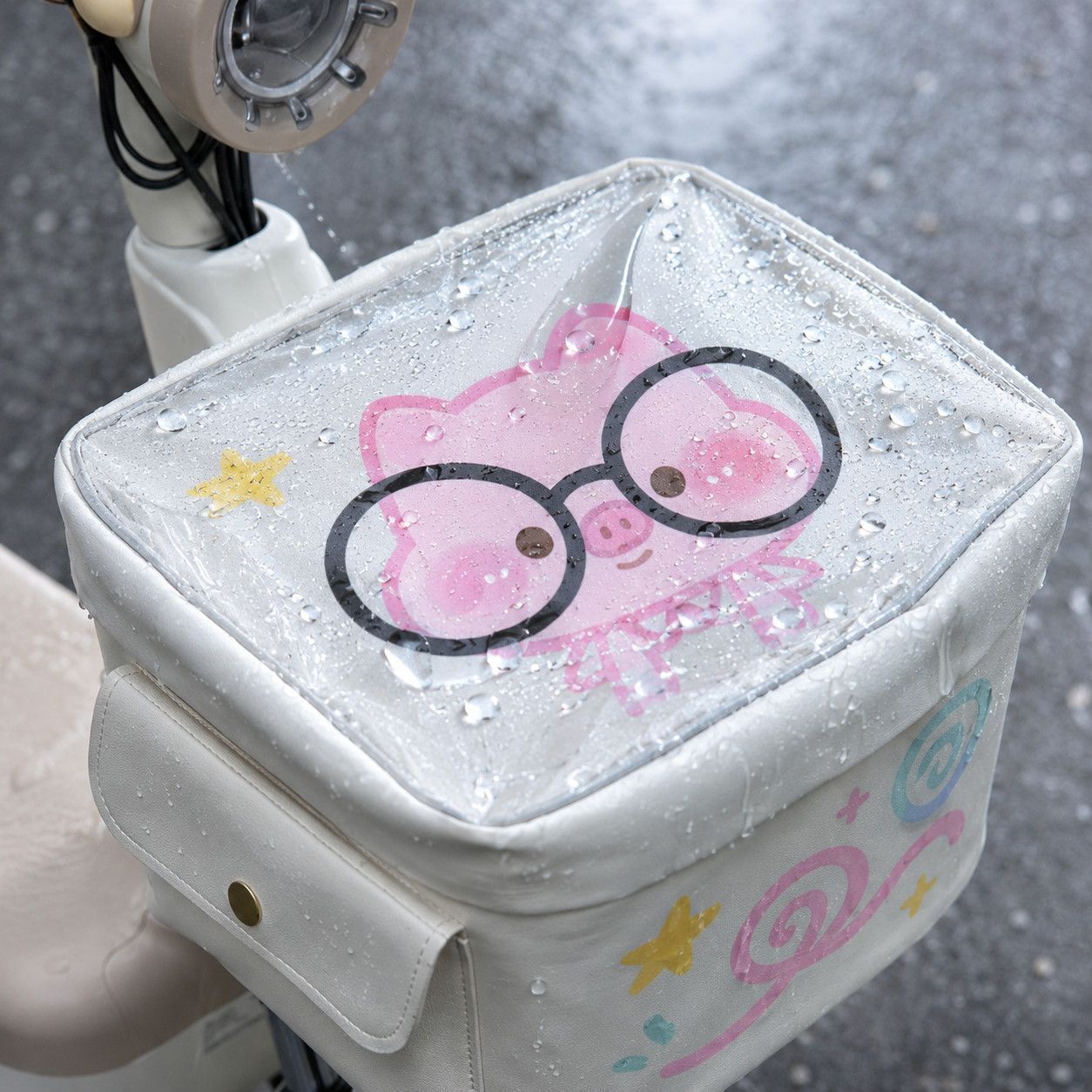 Electric vehicle basket rainproof and waterproof cover, front frame storage bag, dustproof bag, storage bag