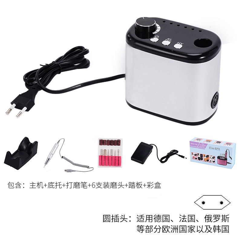 Lijadora profesional de eliminación de uñas lijadora de uñas strong-210 lijadora eléctrica de corbata de uñas de velocidad ajustable