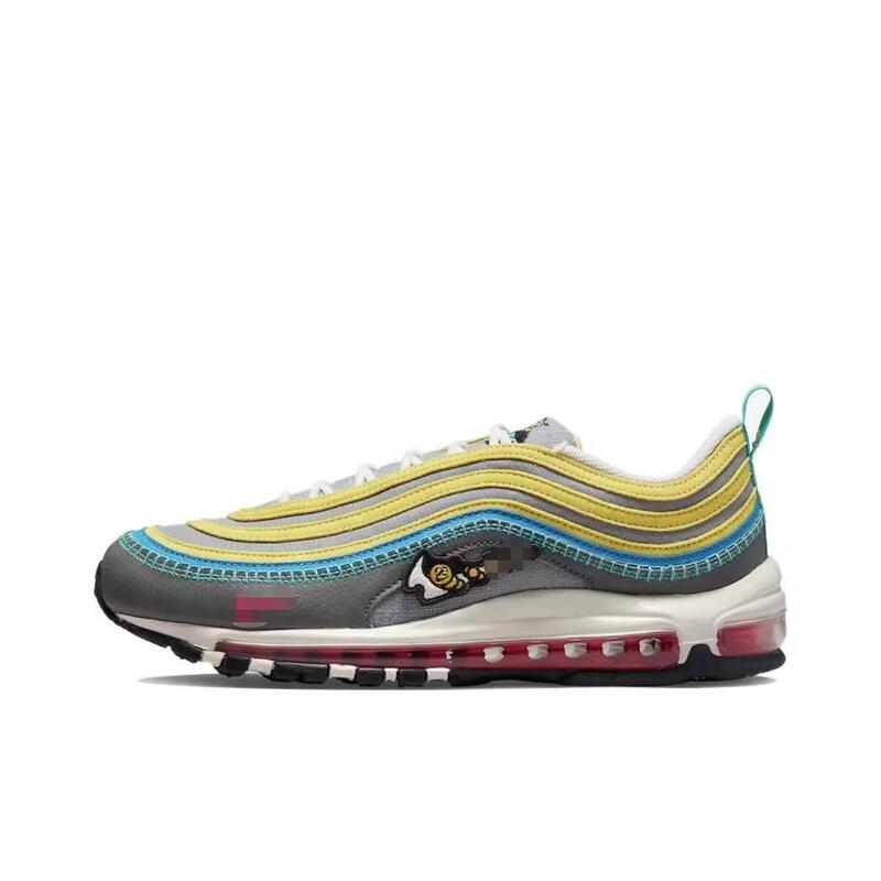 莆田靴外国貿易卸売エア MAX97 フルパームエアクッションレトロ弾丸男性と女性の同じスタイルのスポーツランニングシューズ|undefined