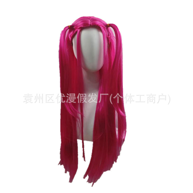 猎魔女团 Skpop米拉 cos假发 佐伊 鲁米仿真头皮顶动漫假发全头套|undefined