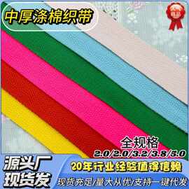 厂家直销中厚涤棉织带背包带帆布包带服装箱包手提织带辅料