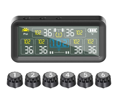 T18 Tire Pressure Monitoring 6-Wheel Version Tire pressure monitoring system - t18-model-6-wheels-supports-99bar144psi