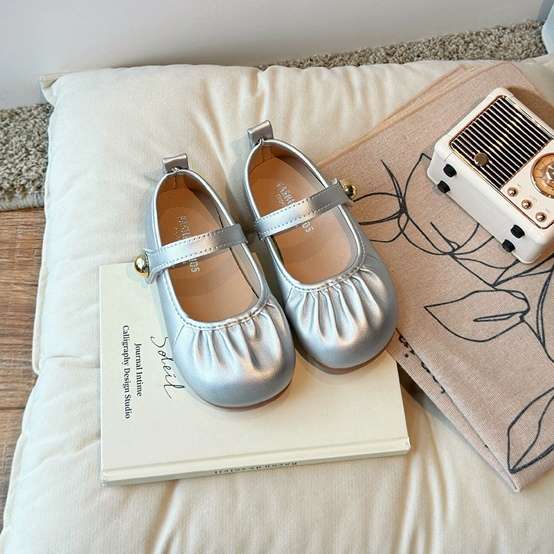 童库兔 Children's shoes for leather shoes girl's, Korean style, western style