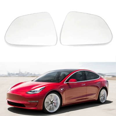 Suitable for 17-21 Tesla Model 3 Reversing Lens, Heated Rearview Lens, Reflective Lens (Car mirror)
