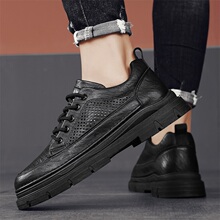 ��Ь�ļ��U��͸�⹤���͎ͺ�ɫ�R��ѥӢ���L��ʿ�̄����b���eƤЬ