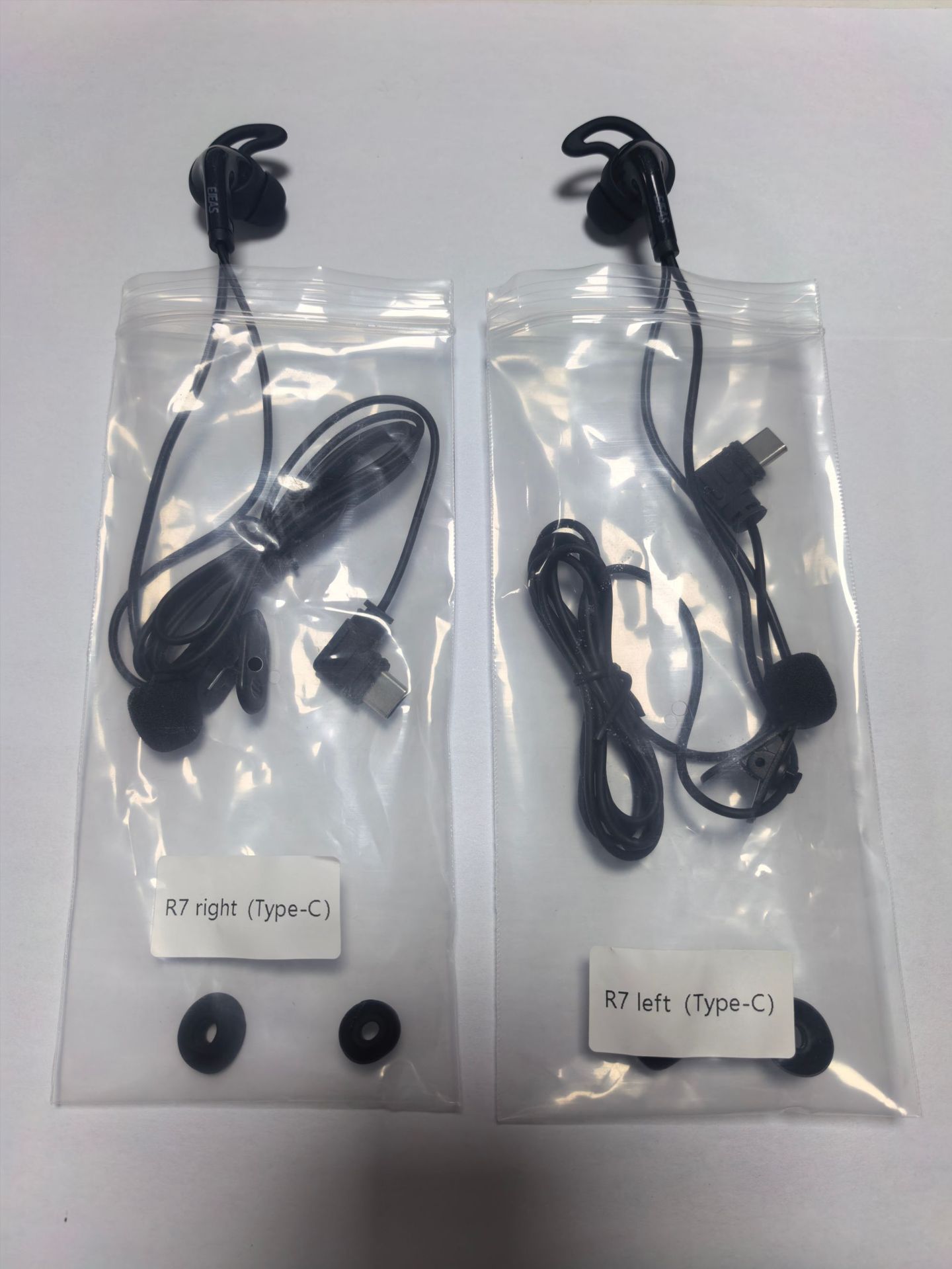 Ejeas Original Dedicated V6C/V4C Football Referee Intercom Headset Typec Referee In-Ear Left/Right Earphones