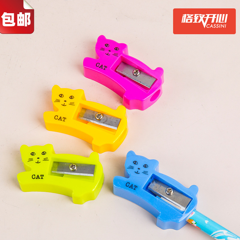 Afilador de lápices en forma de animal de dibujos animados suministros para estudiantes pájaro gatito sacapuntas mini tortuga linda sacapuntas