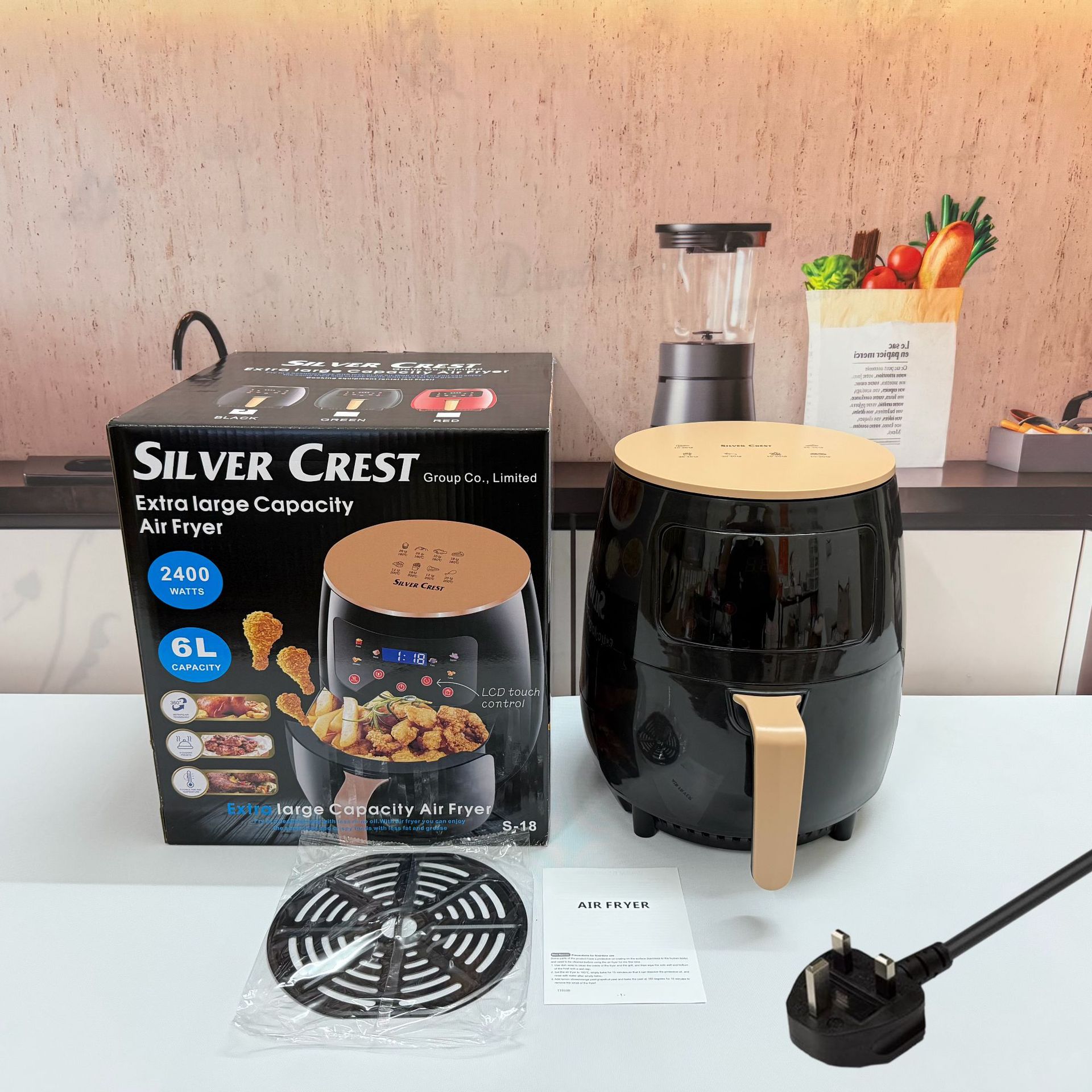 8L Hava Fritözü Çok Fonksiyonlu Akıllı Dokunmatik Ekranlı Fırın Büyük Kapasiteli Hava Fritözü Elektrikli Fritöz Patates Kızartma Makinesi