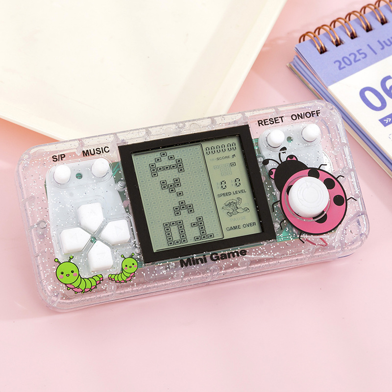 3-inch transparent white horizontal game console [Chinese color box]