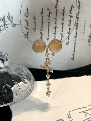 Accessories Pendant, Zərgərlik ara hissələri - golden-moon-tassel-one